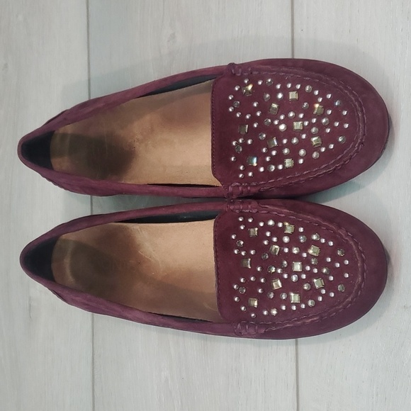 Vionic Women Athens Leather Embellished Loafer Slip on shoes sz 8.5 - Picture 4 of 13